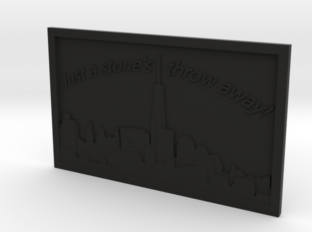 NYC Skyline in Black Natural Versatile Plastic