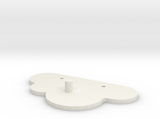 Cloud Key Magnet Wall mount in White Natural Versatile Plastic