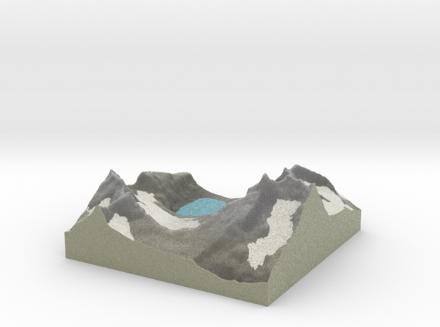 Terrafab generated model Mon Nov 18 2013 20:40:32  in Full Color Sandstone