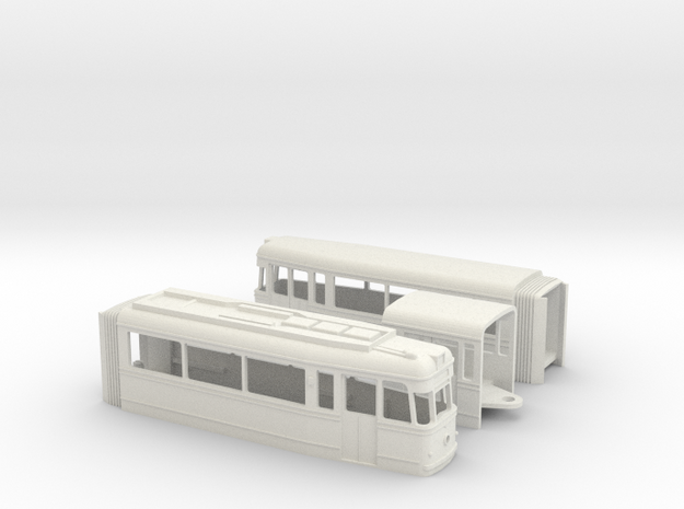 Tram Gotha G4-61 in White Natural Versatile Plastic