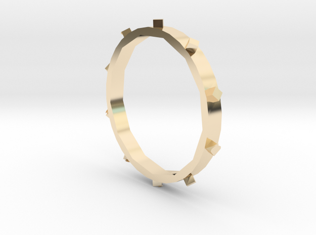 Unholey Ring Sz. 5 in 14K Yellow Gold