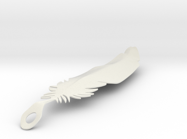 single feather in White Natural Versatile Plastic
