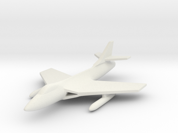 1/285 (6mm) Hawker Hunter  in White Natural Versatile Plastic