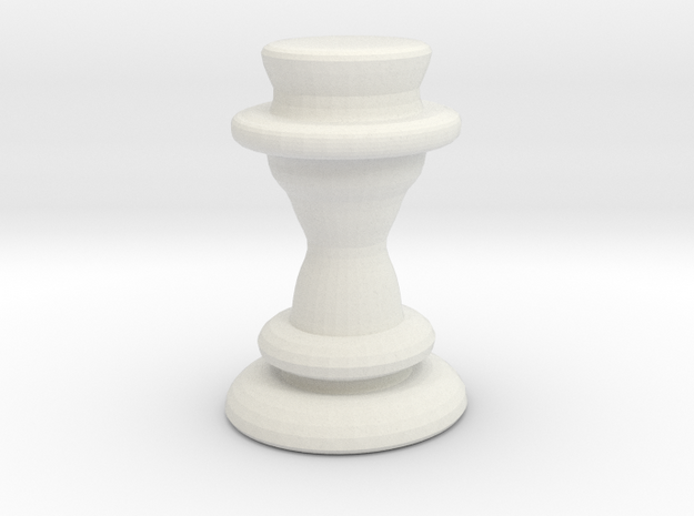 Chess Piece - Queen in White Natural Versatile Plastic