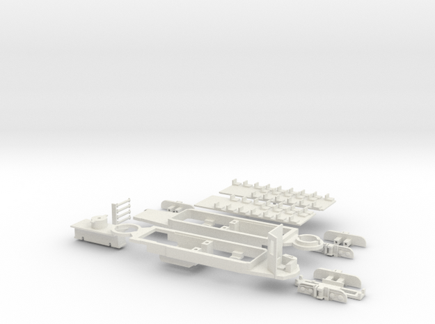 Rom Stanga chassis in White Natural Versatile Plastic
