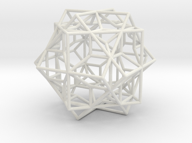 larger 3 cubes escher in White Natural Versatile Plastic