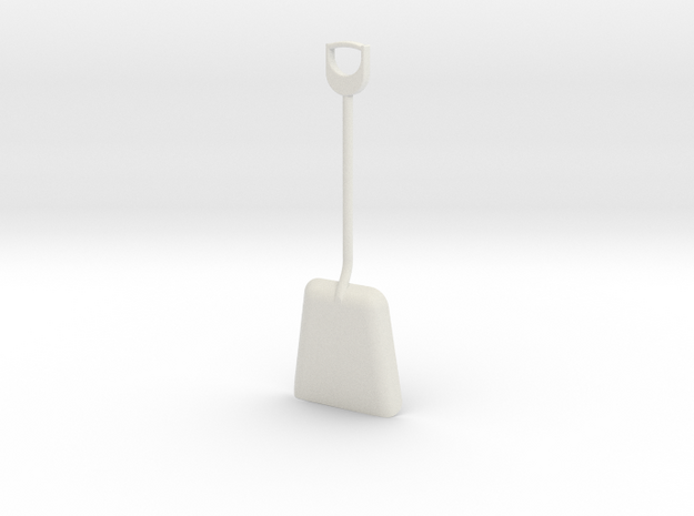 1/8 size coal shovel in White Natural Versatile Plastic
