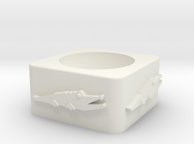 Croc_unshelled_2 in White Natural Versatile Plastic