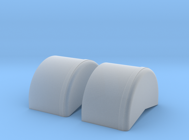 1/12 scale 40 inch Wheel Tubs in Smooth Fine Detail Plastic
