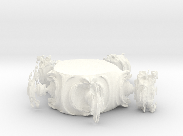 Juliabulb-transpoly-doorsnede in White Processed Versatile Plastic