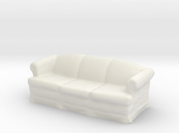 Viztu Couch in White Natural Versatile Plastic