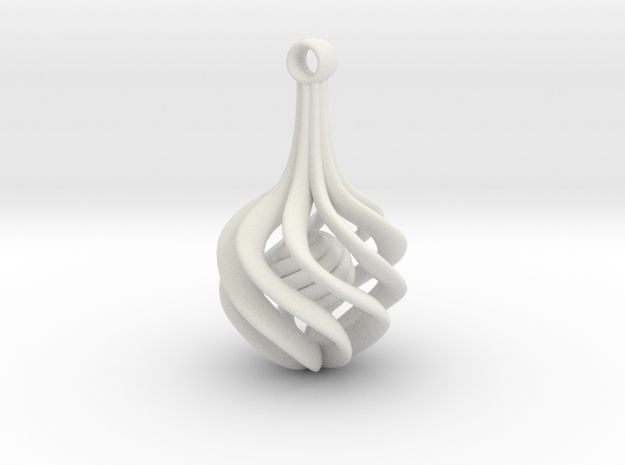 pendant spiral 2 in White Natural Versatile Plastic