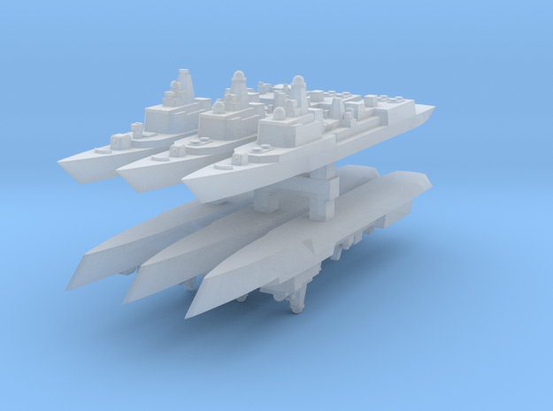051B & 051C PLAN Destroyers 1:6000 x6 in Tan Fine Detail Plastic