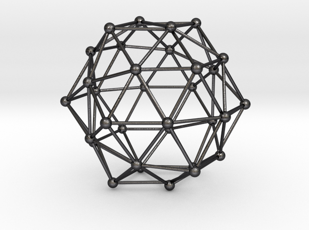 Dodecahedron in Polished and Bronzed Black Steel