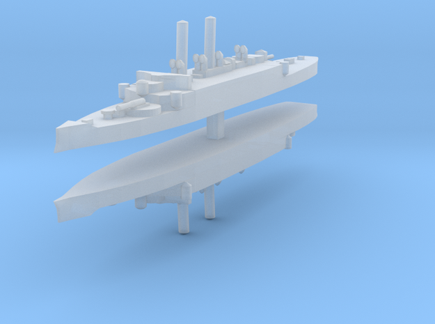 USS Atlanta (1884) 1:3000 x2 in Tan Fine Detail Plastic