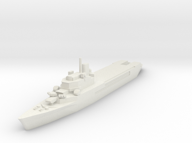 Jeanne d'Arc helicopter cruiser 1:2400 x1 in White Natural Versatile Plastic