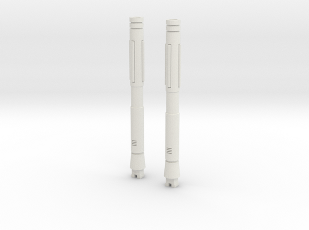 Sunlink - Stronghold Barrel Cannons - TFCon in White Natural Versatile Plastic