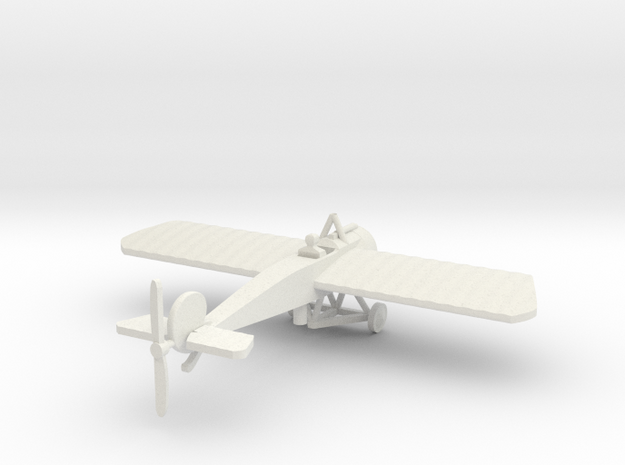 FOKKER EIII WITH PILOT 1/144th in White Natural Versatile Plastic