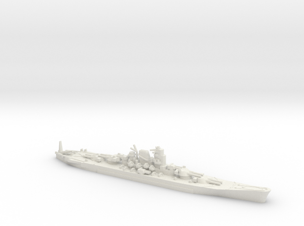 1/3000 IJN Never Were Super Yamato 8 x 20" in White Natural Versatile Plastic