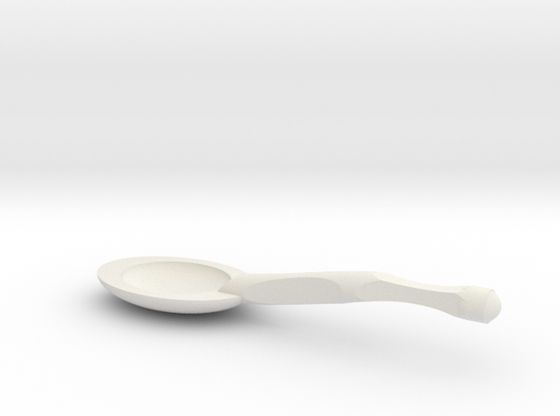 spoon in White Natural Versatile Plastic