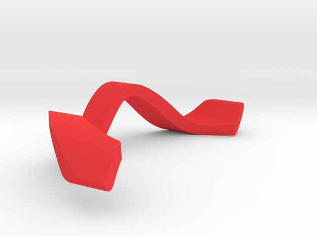 RING WAVE ADJUSTABLE INNER PART in Red Processed Versatile Plastic