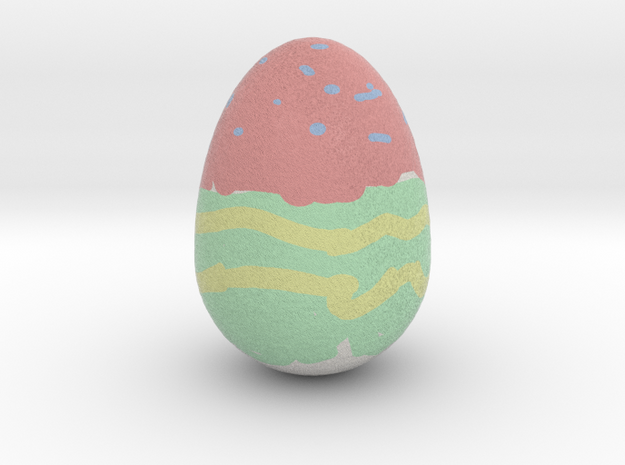 My Egg (Created in Magic 3D Easter Egg Painter) in Full Color Sandstone