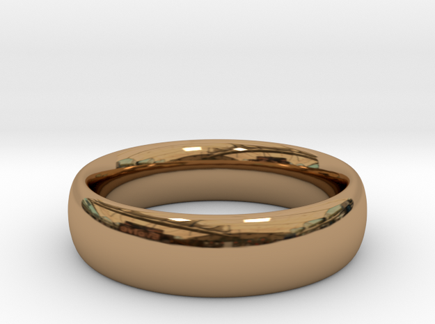 Unisex Ring 1 size 11 in Polished Brass