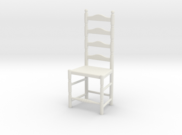 1:24 Lad Chair 7 in White Natural Versatile Plastic
