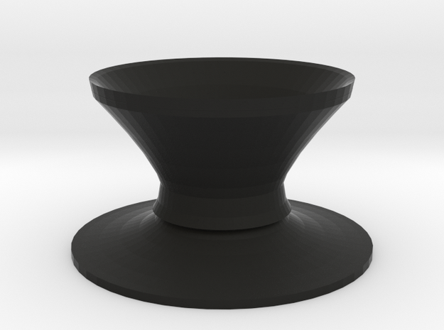 Top hat vase in Black Natural Versatile Plastic