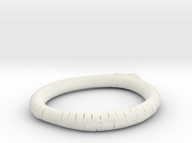 Minimalist Bracelet 5 in White Natural Versatile Plastic
