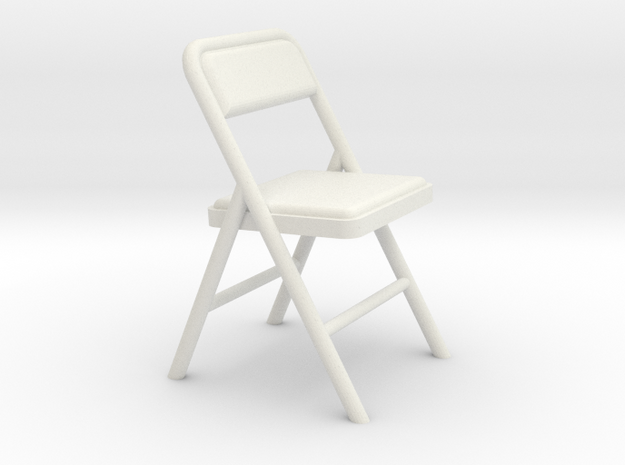 Folding Chair 2 (Not Full Size) in White Natural Versatile Plastic