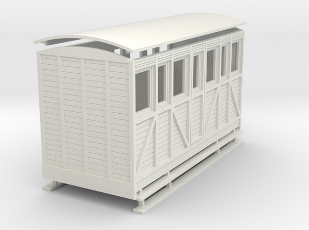 Sn2 woody large saloon coach.  in White Natural Versatile Plastic