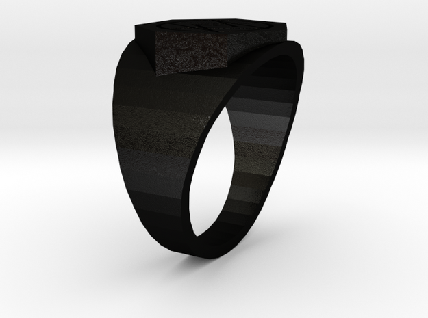 Deathless Ring 18mm in Matte Black Steel