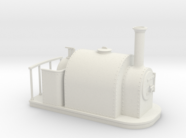 On16.5 old style full saddle tank  in White Natural Versatile Plastic