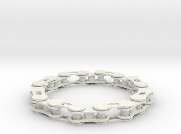 bike chain bracelet in White Natural Versatile Plastic