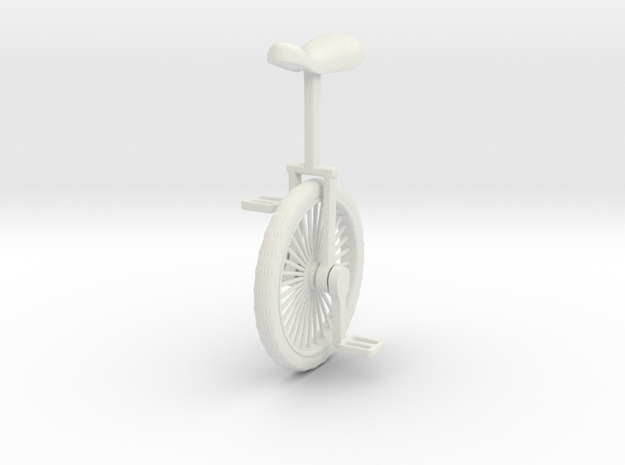 UNICYCLE in White Natural Versatile Plastic