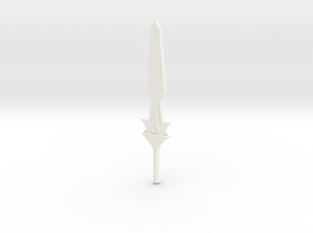 Captain's Sword in White Processed Versatile Plastic