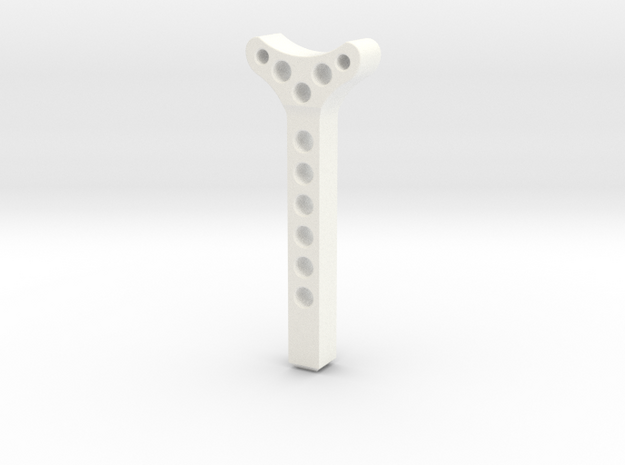 Jack Stand Neck 3 of 3 Parts in White Processed Versatile Plastic