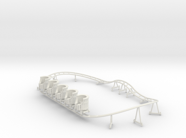 Loonylagoon Track and Train in White Natural Versatile Plastic