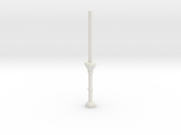C1 Column Stub in White Natural Versatile Plastic