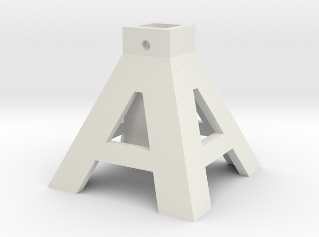 axlestand base in White Natural Versatile Plastic