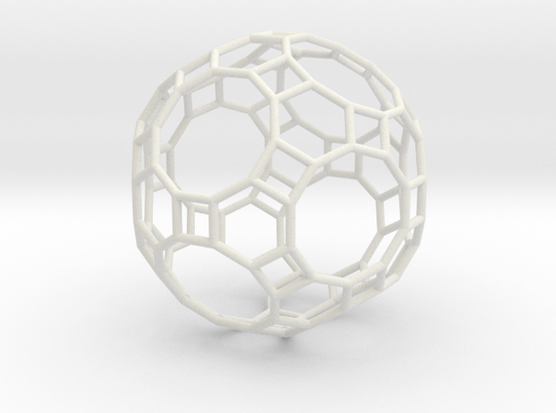 GreatRhombicosidodecahedron 100mm in White Natural Versatile Plastic