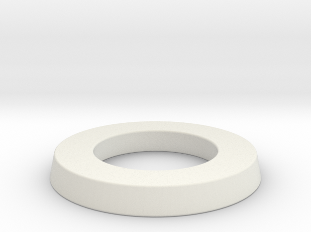 adapter ring for eBike belt disk in White Natural Versatile Plastic