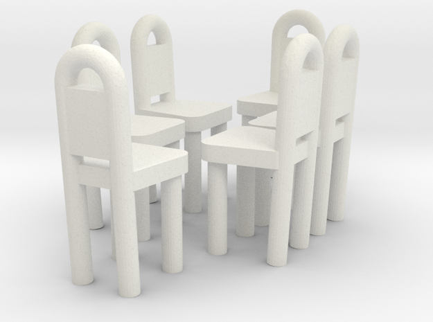 Dining Chairs 1  in White Natural Versatile Plastic