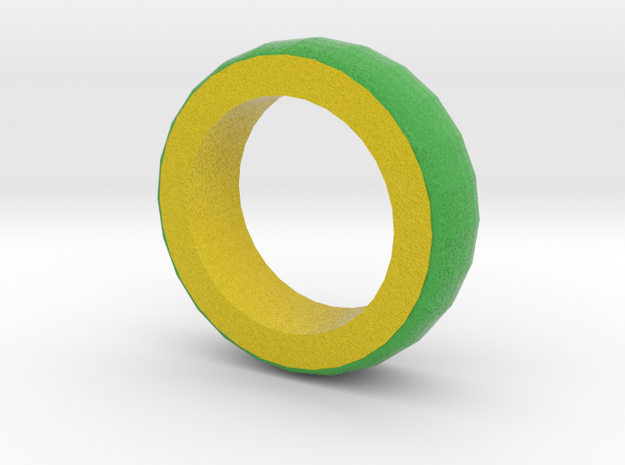 Green And Yellow Bracelet 2 in Full Color Sandstone