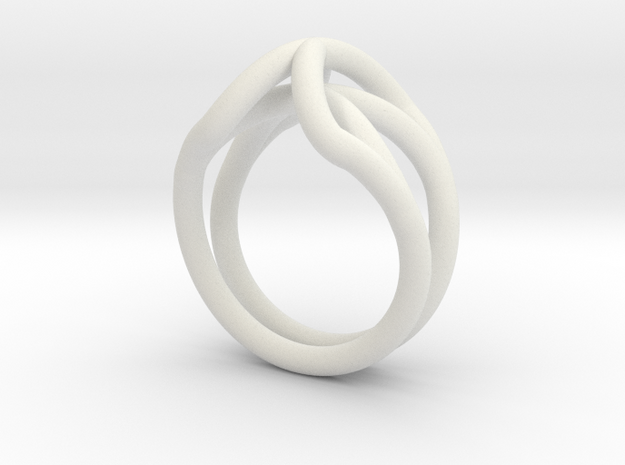 Spider Ring Size 6 in White Natural Versatile Plastic