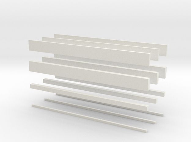 thin bars batch in White Natural Versatile Plastic