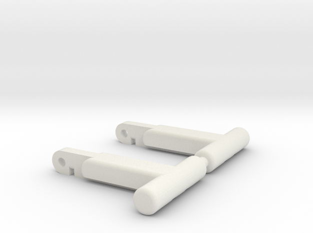 Replacement Romano/Assassin/Hook/Aveline Locks in White Natural Versatile Plastic