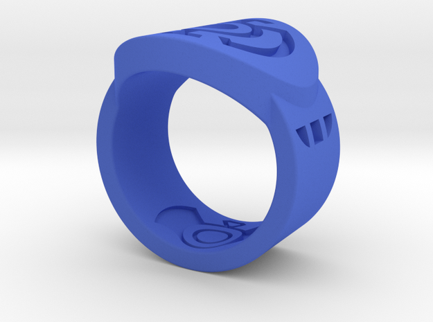 Blue Hope FF Ring Sz 7 in Blue Processed Versatile Plastic