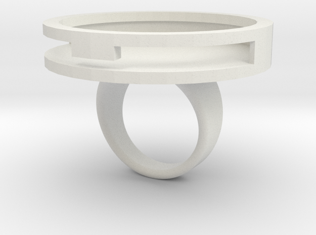 TD Token Ring holder size 12 in White Natural Versatile Plastic